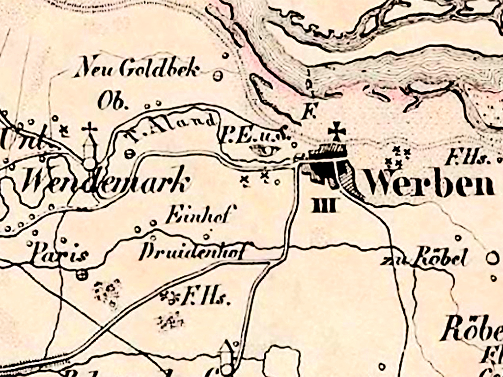 Kartenausschnitt 1842